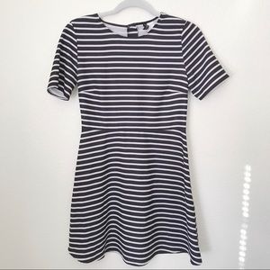 Black and White Striped H&M Dress